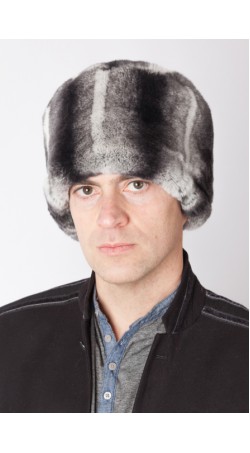 Rex-chinchilla fur hat